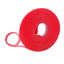 1 fascetta fermacavi in nylon multifunzionale rossa riutilizzabile