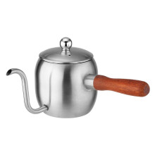 500ml Edelstahl Mini Drip Kaffeekanne Japanischen Wasserkocher mit Holz Griff Cafe