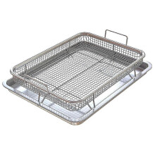 R Basket For Oven,less Steel Crisper Tray And , Deluxe Fry In Your Oven, 2-piece Set, For