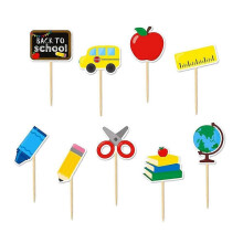Lot de 36 décorations de gâteau pour la rentrée scolaire