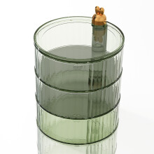 Assiette de fruits secs transparente, plateau à collation empilable de grande capacité, adapté