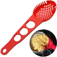 2 pièces de serveur à spaghetti en nylon antiadhésif fourchette à spaghetti cuillère à fente filtre