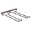 Wine Glasses Hanger Double Rows Wine Cup Shelf Iron Goblet Holder Frame Hanging Upside Down Wine Cup 1