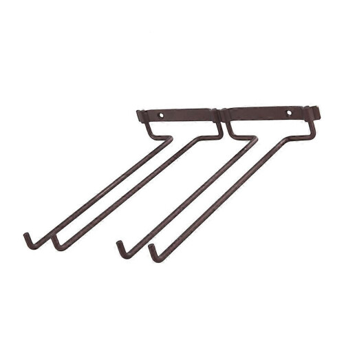 Wine Glasses Hanger Double Rows Wine Cup Shelf Iron Goblet Holder Frame Hanging Upside Down Wine Cup 2