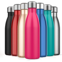 Bouilloire isotherme de grande capacité en acier inoxydable, petite bouteille de sport à ouverture réduite