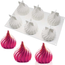 2 stampi in silicone per Halloween a 6 fori, stampi per caramelle fai da te a forma di zucca di Halloween,