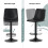 MCC Set of 2 Height Adjustable Kitchen BarStool with Footrest Stefan BLACK 4