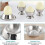 ()Stainless Steel Flatware Gold Cutlery Set with White Handle Dinnerware Set Kitchen Utensils for 4 3