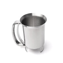 Keramische mok met verrassingseffect, witte stinkende vinger gadget koffiemok