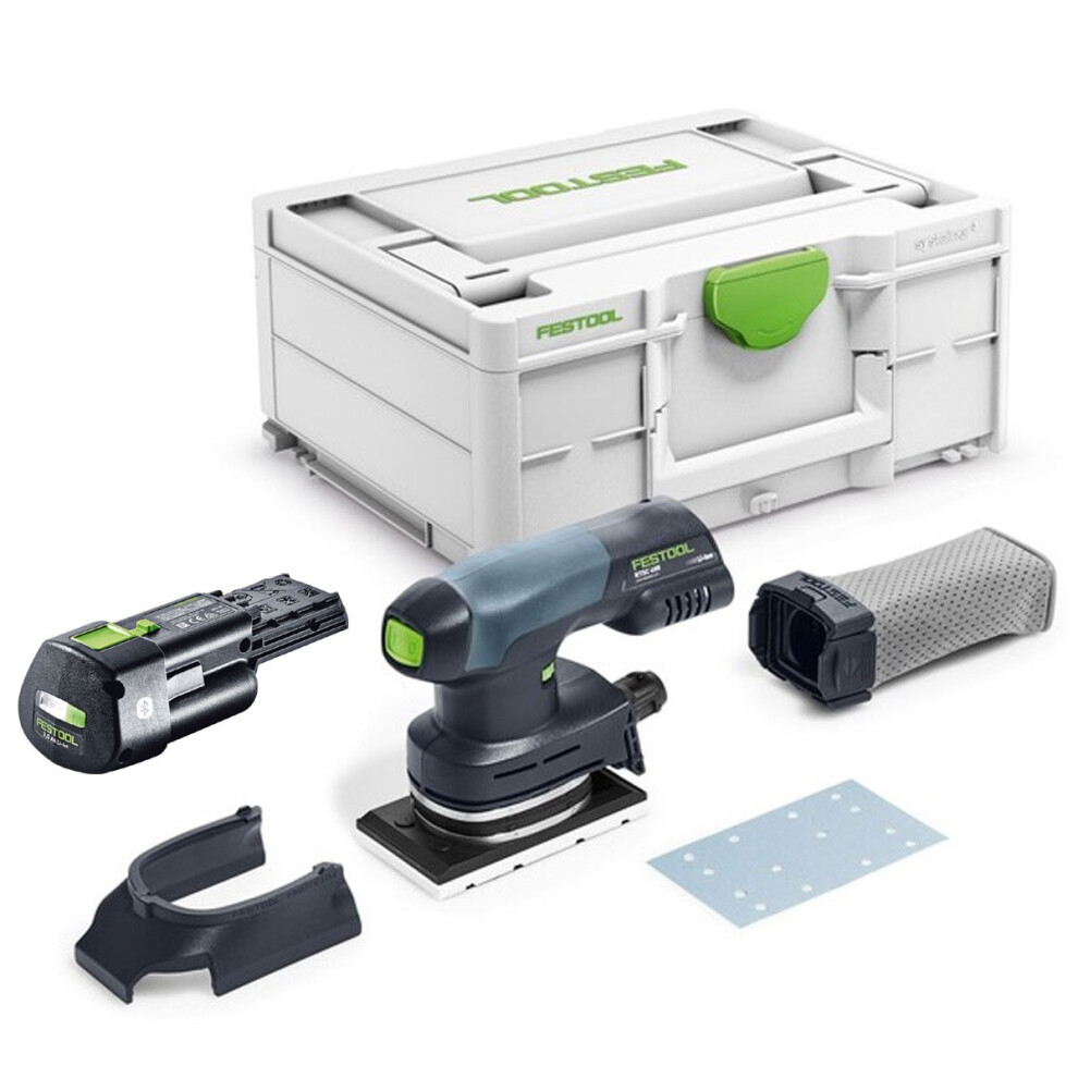 Festool 577233 Powerful Cordless Orbital Sander RTSC 400-Basic + 3AH Battery