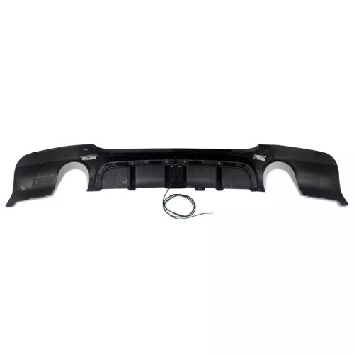 For BMW 3 Series 335i Style E90 E91 M Sport Rear Valance Diffuser + LED 1