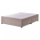(Grey Plush, 4ft6" Double(2 Drawer Same Side)) Divan Bed Base Upholstered Plush Velvet 3