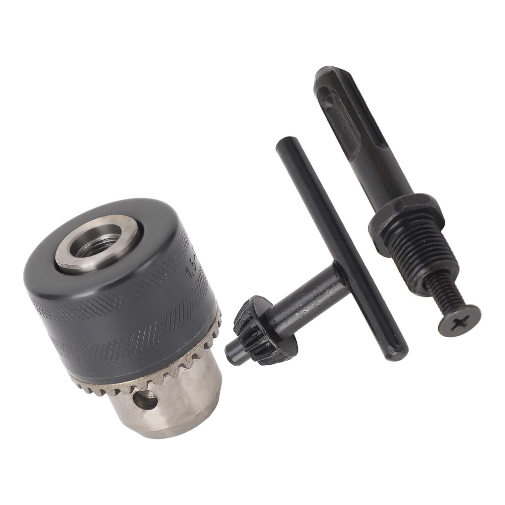Keyed Drill Chuck C45 Steel 1.5Â13Mm 3 Jaw Impact Drill Bit Adapter 1/2Â20Unf For Fixing Drilling 7891317076849