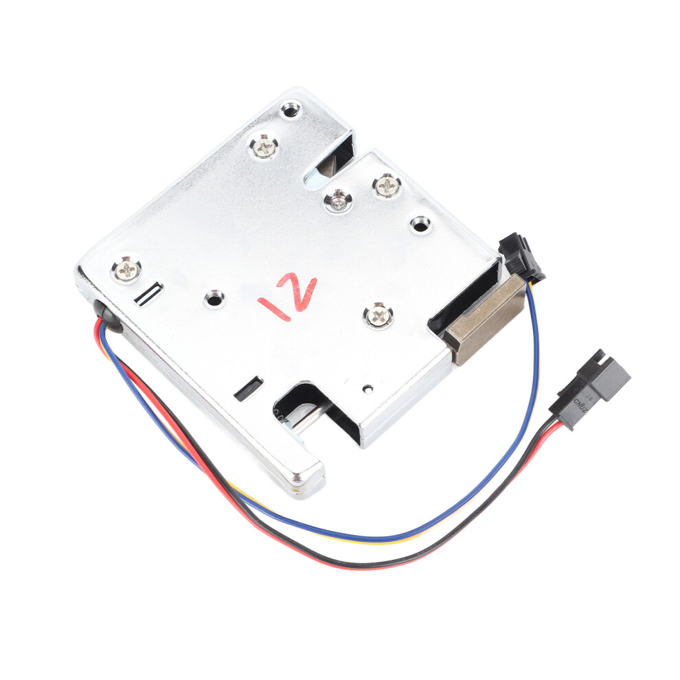 Electric Latch Lock Electromagnetic Control Cabinet Door Locker Solenoid Spring Drawer Lock 12V With Detector Switch 8421317089380