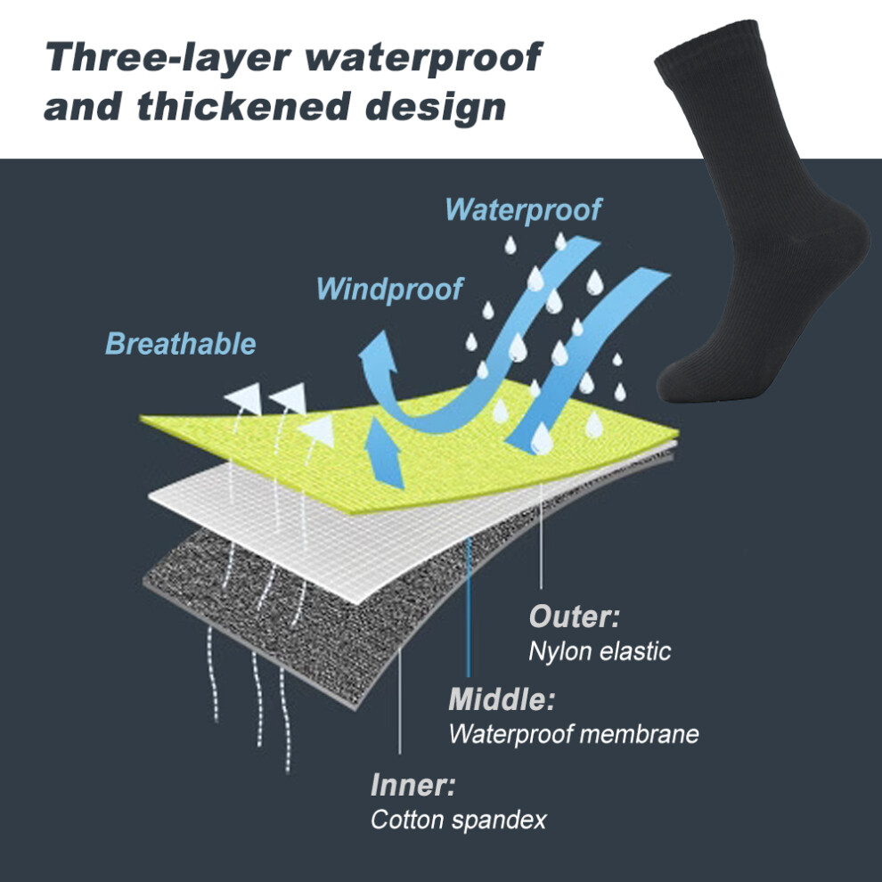 Waterproof Outdoor Adventure Socks for Adults - Breathable  Warm  and Waterproof Socks for Skiing  Water Sports  Hiking  Cycle - Ideal for-image-OPC-PHRZQ6D-NEW