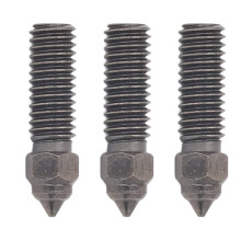 3PCS Hardened Steel Nozzles High Flow Nozzle Kit 3D Printer Extruder Nozzle for Sovol Sv06 Plus 1.75mm Filament 0.4mm