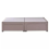 (Blue Plush, 4ft6" Double(2 Drawer Same Side)) Divan Bed Base Upholstered Plush Velvet 5