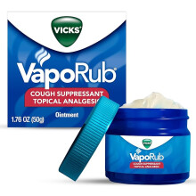 Vicks VapoRub, Original, Cough Suppressant, Topical Chest Rub
