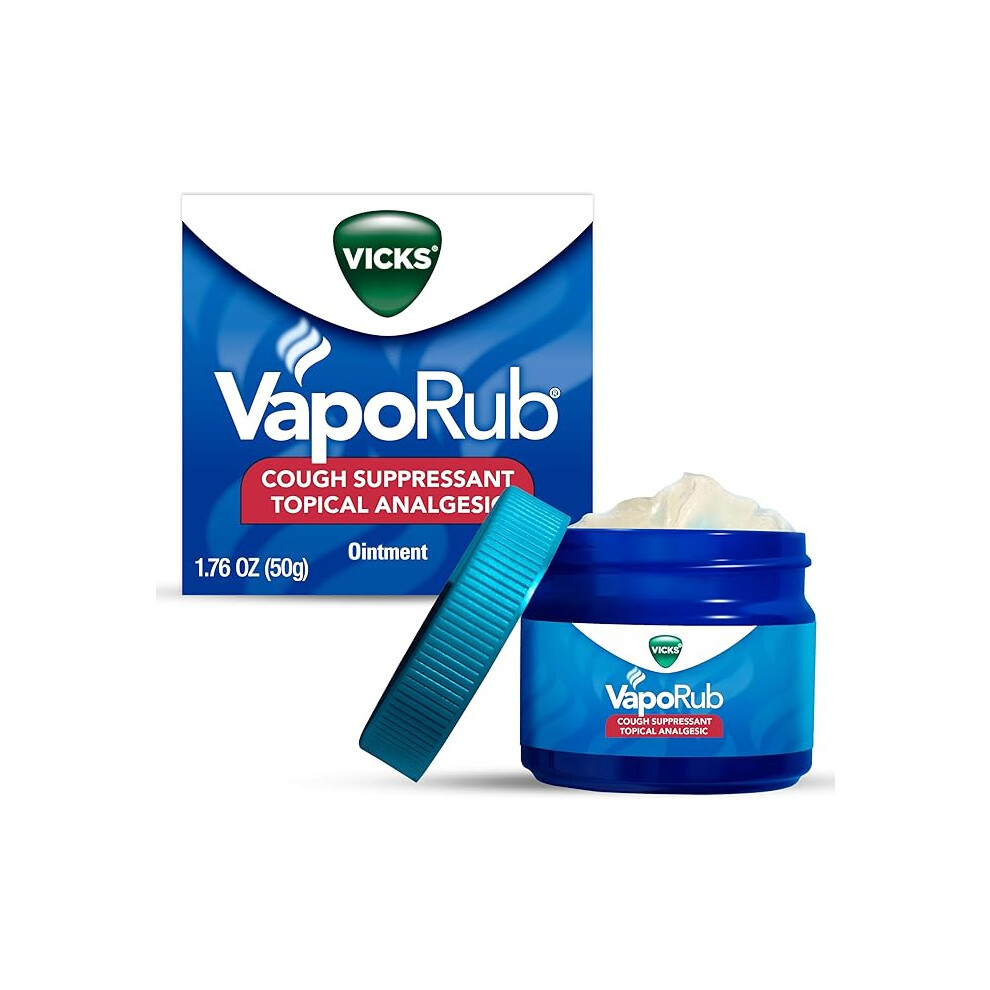 Vicks Vaporub, Original, Cough Suppressant, Topical Chest Rub
