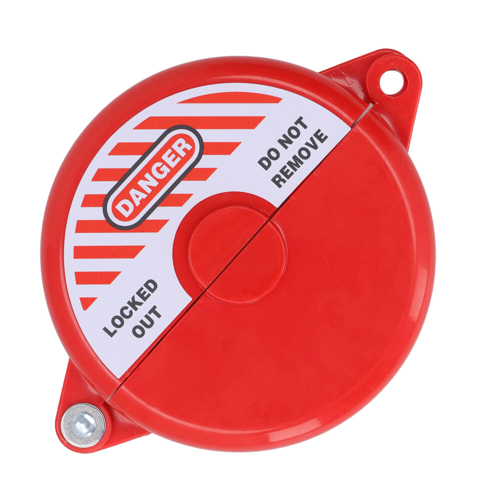 Security Valve Lock Abs Plastic Gate Valve Locking Device For Outdoor Garden 64Â127Mm Valve Rod Red 6901317206311