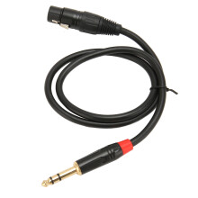 Audiokabel 0,75 m XLR-Buchse auf 6,35-mm-Klinke für Mikrofon, E-Gitarre, AU