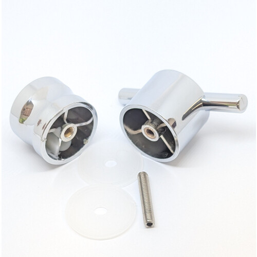 Shower Door Handle/Knob Silver Plastic A12 1