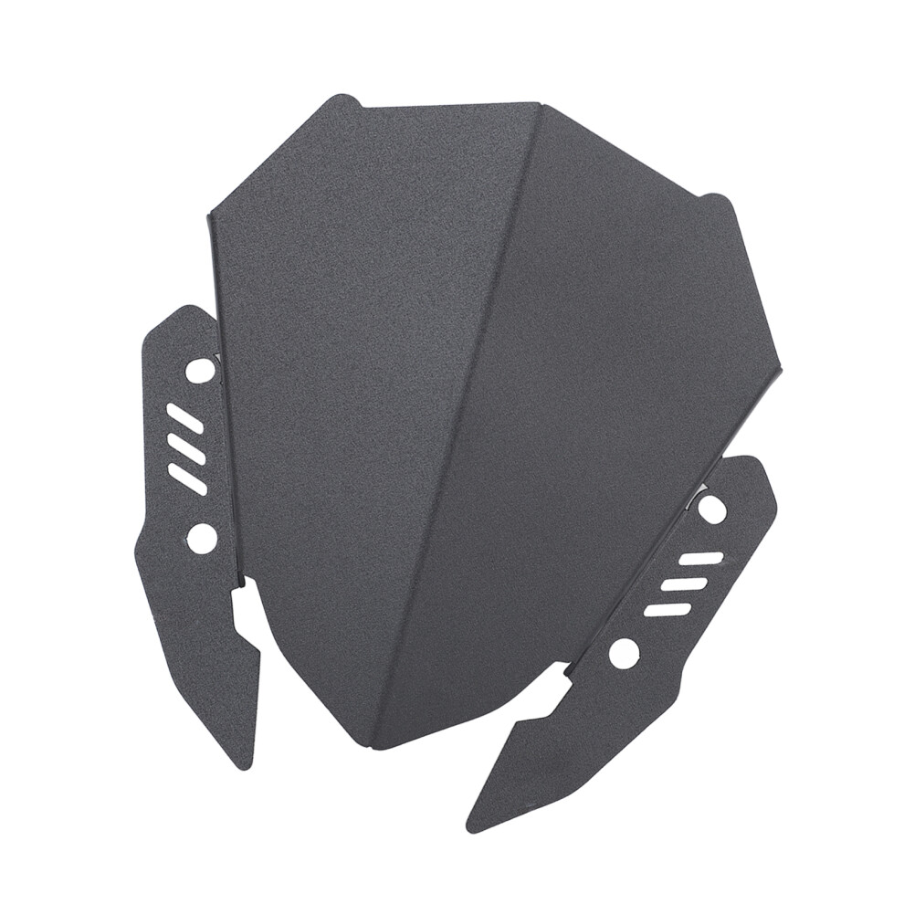 Windscreen Wind Deflector Aluminum Alloy Wind Resistance Reduction Lightweight Motorbike Windshield For Mtâ15 Black 7631317213437