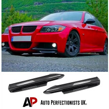 For BMW 3 Series E90 E91 PRE-LCI Front Corner Splitters M Sport 2004-08