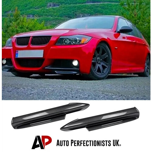 For BMW 3 Series E90 E91 PRE-LCI Front Corner Splitters M Sport 2004-08