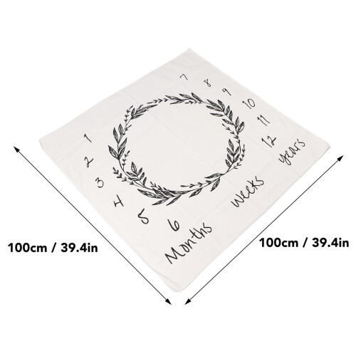 Baby-Monats-Meilenstein-Decke 100 x 100 cm Farbe 1