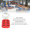 Lockout-Hasp 6-Loch isoliert Rot/Silber 4