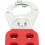 Lockout-Hasp 6-Loch isoliert Rot/Silber 9