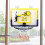 Mini Basketballkorb PC - Mini Gelb-Blau schwarzer Rahmen 6