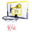 Mini Basketballkorb PC - Mini Gelb-Blau schwarzer Rahmen 15