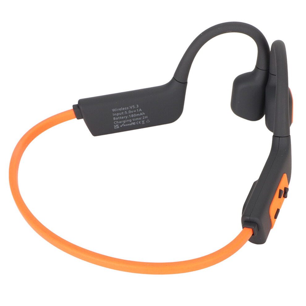 Open Ear Headset 32Gb Bone Conduction Swimming Diving Sport Headphones Ipx8 Waterproof Wireless Bluetooth Earphone Orange 8151317249032