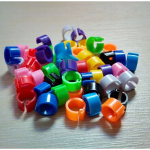 (Mix Color) 100PCS Bird Rings Leg Band Finch Canary Poultry Chicks Clip Bands 8mm Hot