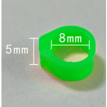 (Green) 100PCS Bird Rings Leg Band Finch Canary Poultry Chicks Clip Bands 8mm Hot