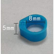 (Blue) 100PCS Bird Rings Leg Band Finch Canary Poultry Chicks Clip Bands 8mm Hot