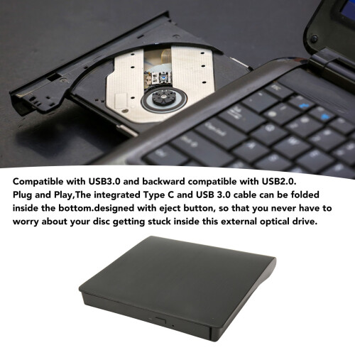 Externe DVD-Gehäuse USB-C 3.0 schlank 9,5/9 mm 2