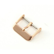 (Rose Gold, 18mm) Stainless Steel Tang Watch Strap Band Buckle 8-22mm