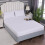 Brushed Solid Color Fitted Sheet Set with Pillowcase - 3 Piece Washable Protective Cover150*200*30cm 1