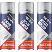 3 x 250ml Sticker Gum Goo Remover Spray Can Label Tags Strong Adhesive