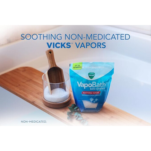 Vicks Vicks VapoBath, Bath Salts, Bath Bomb, Non-Medicated Bath Crystals 2