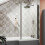 Square Fixed Bath Screen with Fixed Return - 6mm - V-NSBS27 1