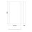 Square Fixed Bath Screen with Fixed Return - 6mm - V-NSBS27 2
