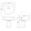 520mm Basin & Semi Pedestal-VSEMI8 2