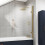 Square Hinged Fluted Bath Screen - 8mm - V-NSSQ7FLBB 1