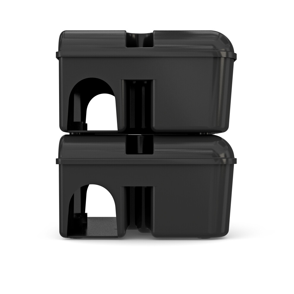 Nope! Rat & Mouse Bait Box With Key X2, Robust For Indoors/Outdoors All-Weather, Lockable & Tamper-Resistant, Fits Grain Bait, Block Bait
