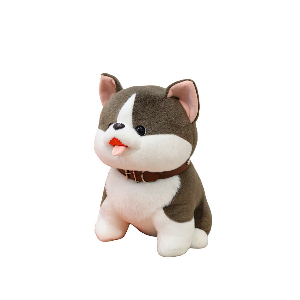 (35CM)Jolie peluche husky avec collier design pour enfants et animaux cadeaux amoureux