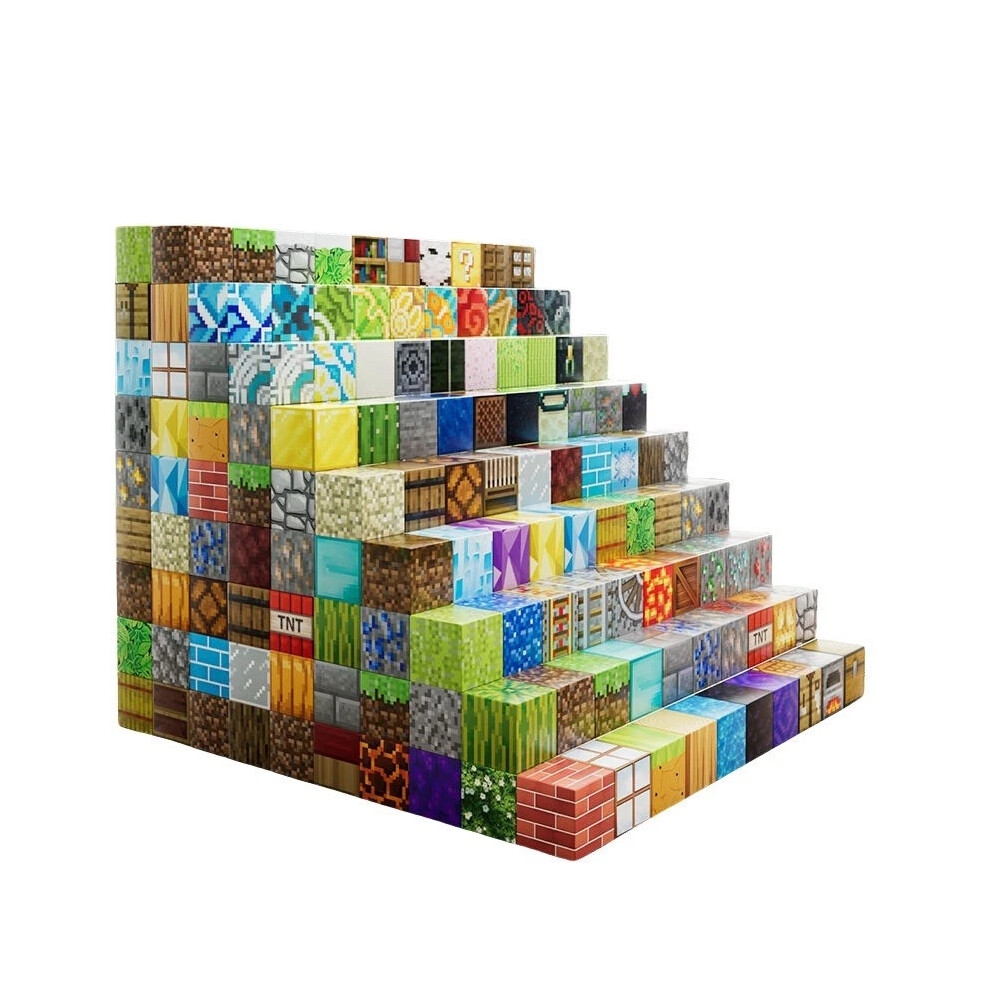 200-Piece Minecraft Magnetic Building Blocks Set - Educational STEM Toy for Kids, Creative Construction Gift (Ages 3+)